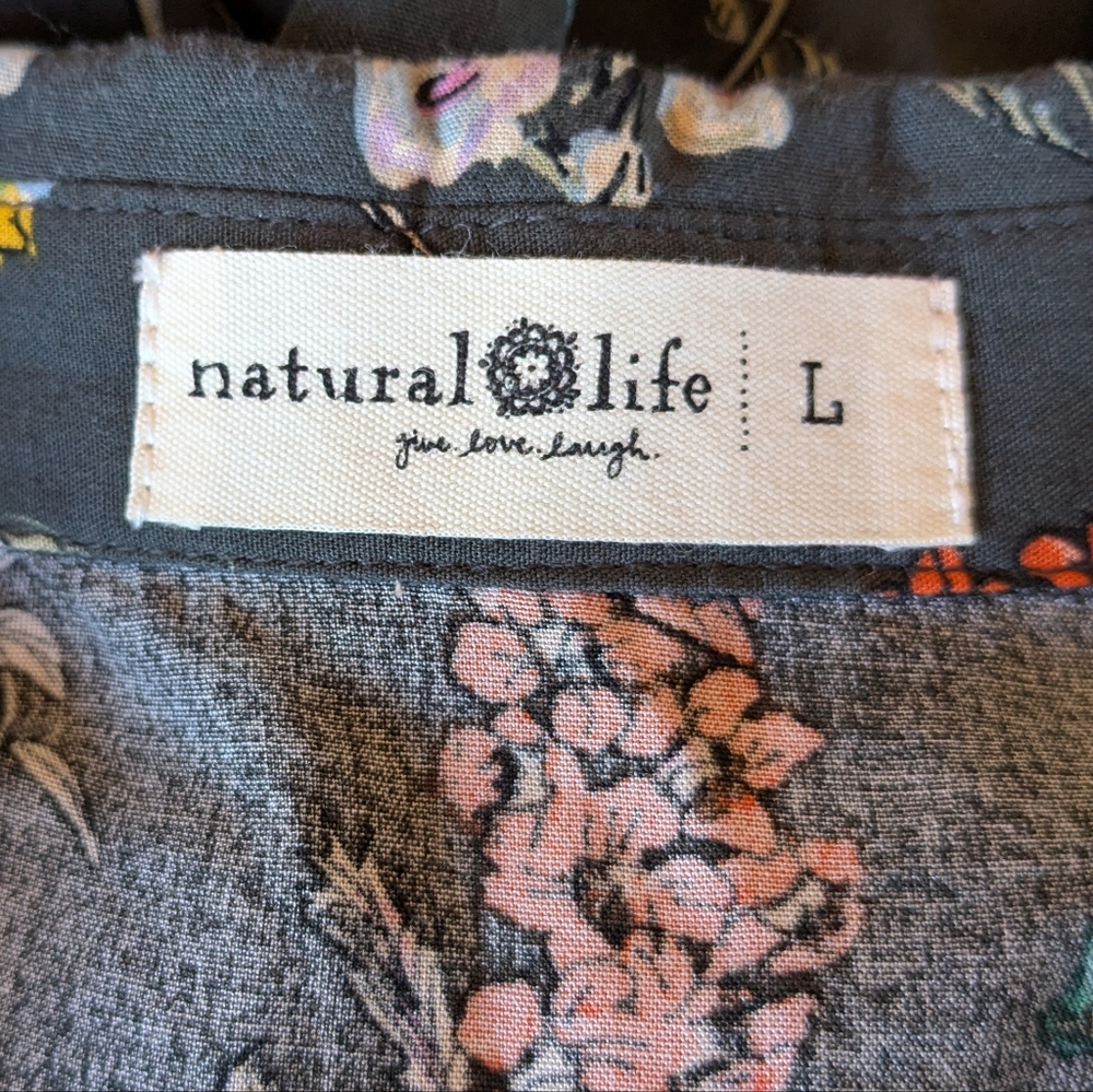 NATURAL LIFE Dark Green Floral Maxi Dress - Picture 6 of 7